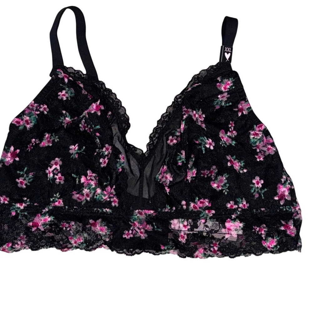 Victoria's Secret Bralette Set Women XXL Pink Leopard Floral NEW Lace 3 Pack - Picture 8 of 12